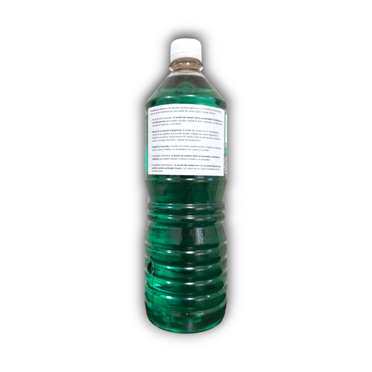 Aceite de Romero 1 litro información de etiqueta