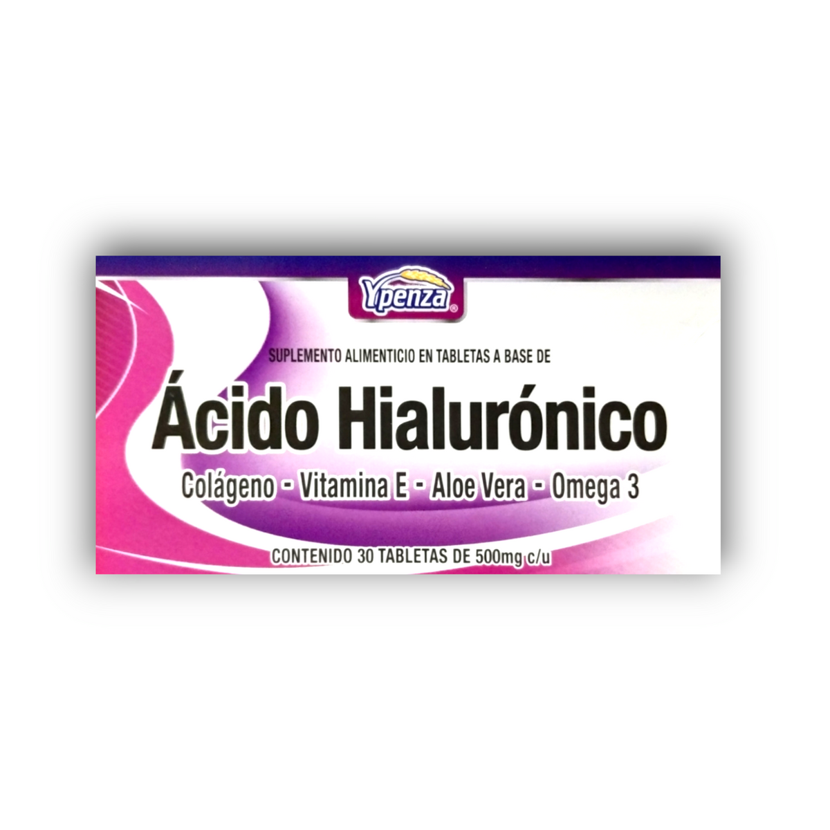 Ácido Hialurónico Ypenza con Colágeno, Vitamina E, Aloe Vera y Omega 3
