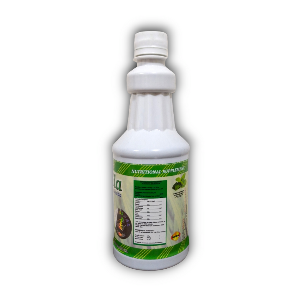 Clorofila Líquida información nutrimental