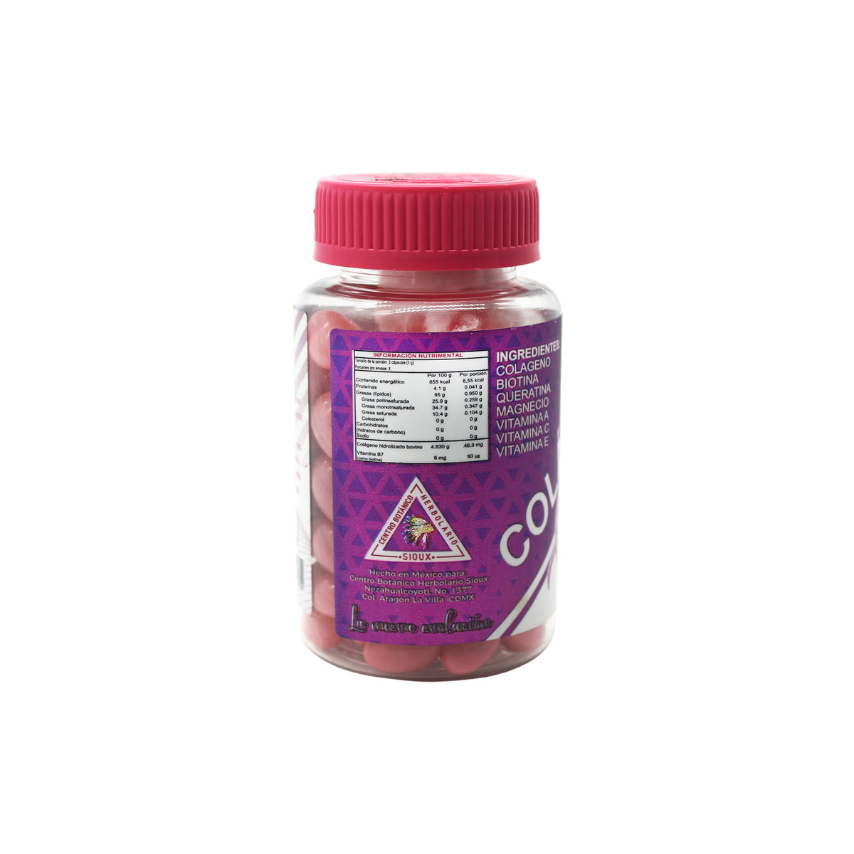 Colágeno Complex Sioux - información nutrimental