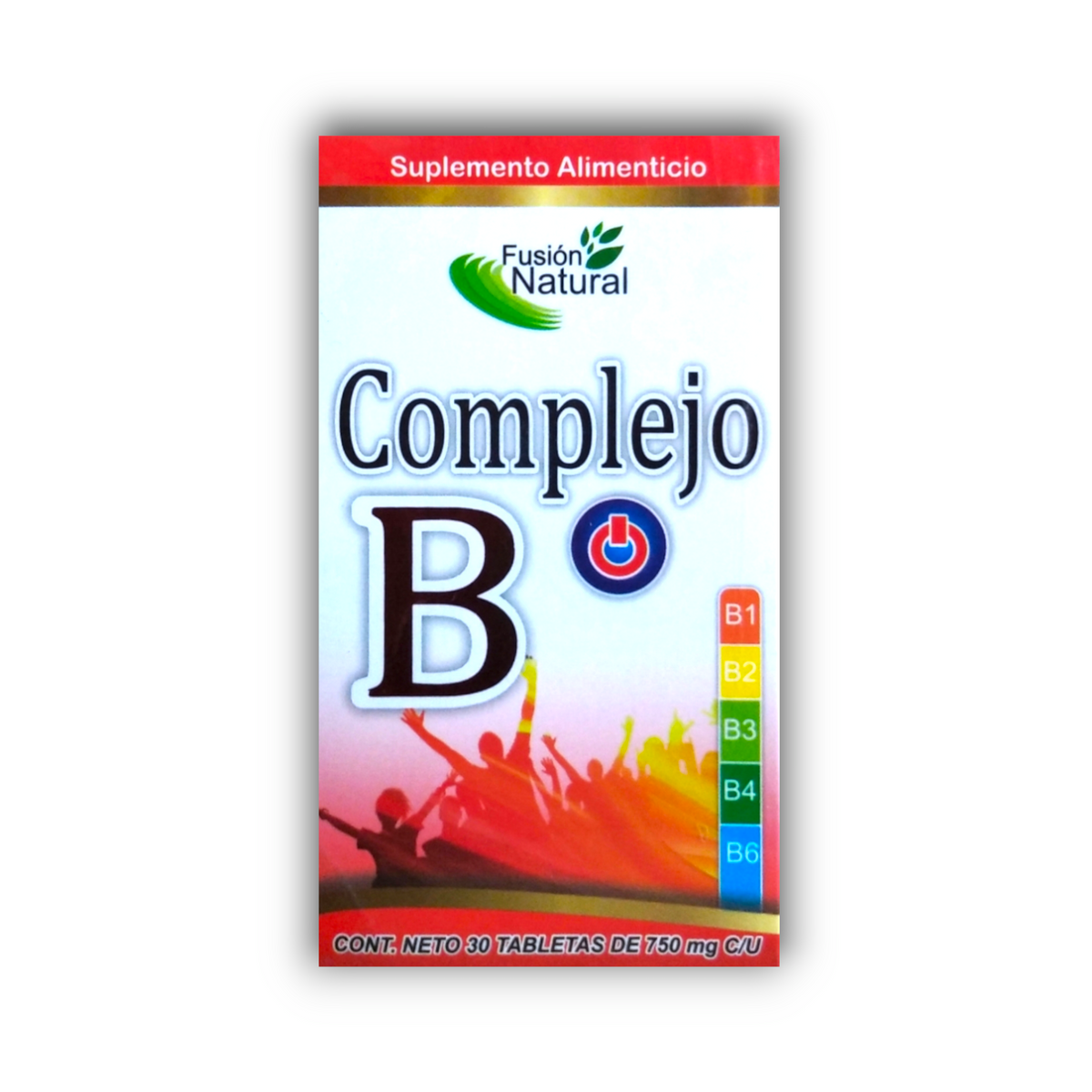 Complejo B Fusión Natural 30 tabletas de 750 mg