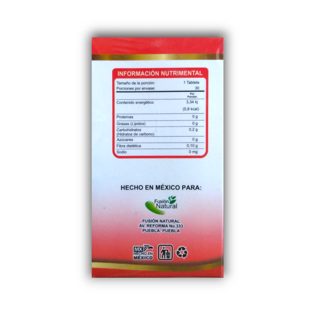 Complejo B Fusión Natural información nutrimental