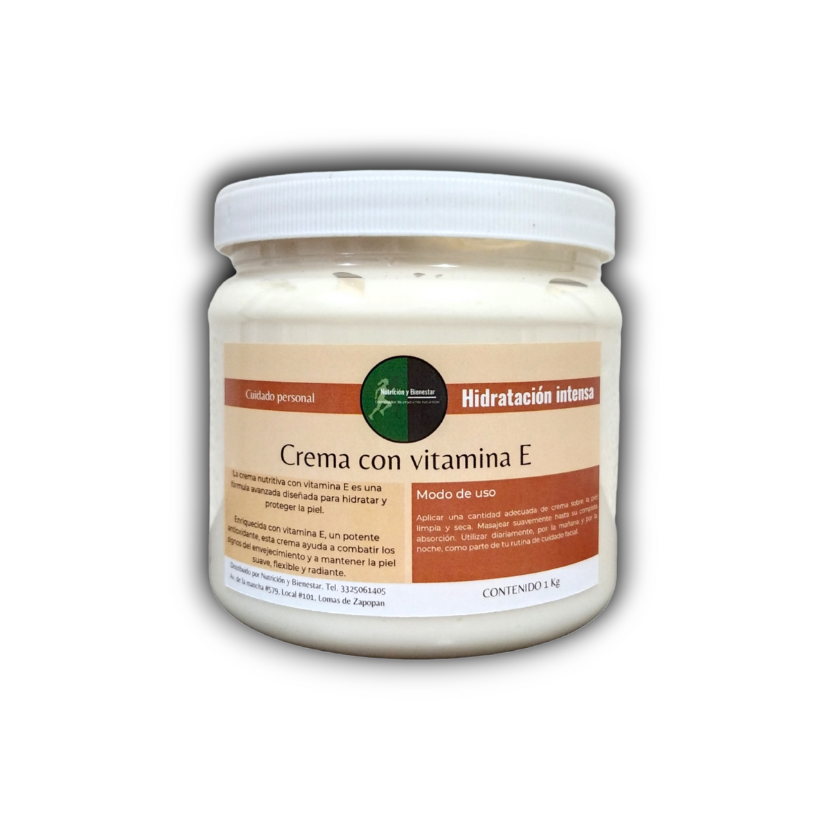 Crema con vitamina E Nutrición y Bienestar, 1 kg