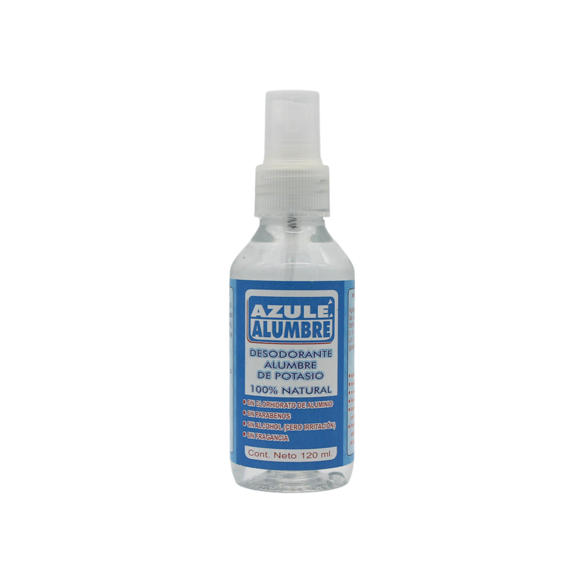 Desodorante de Alumbre de Potasio AZULE 120 ml