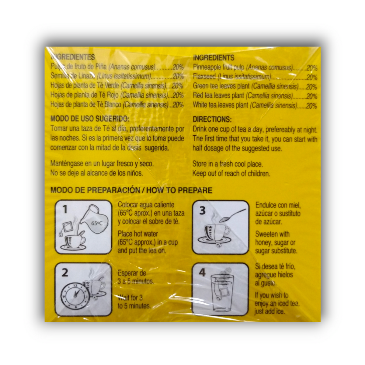 Piñalim Tea ingredientes y modo de preparación