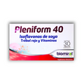 Pleniform 40 Biomiral isoflavonas de soya, trébol rojo y vitaminas