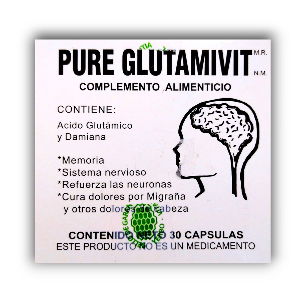 Pure Glutamivit complemento alimenticio 30 cápsulas