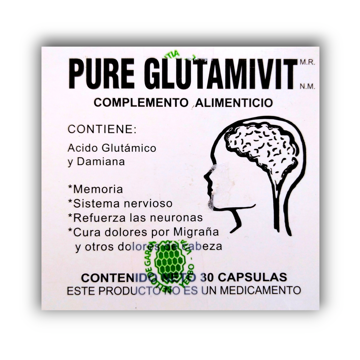 Pure Glutamivit complemento alimenticio 30 cápsulas