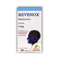 Revenox Melatonina 3 mg caja con 60 tabletas