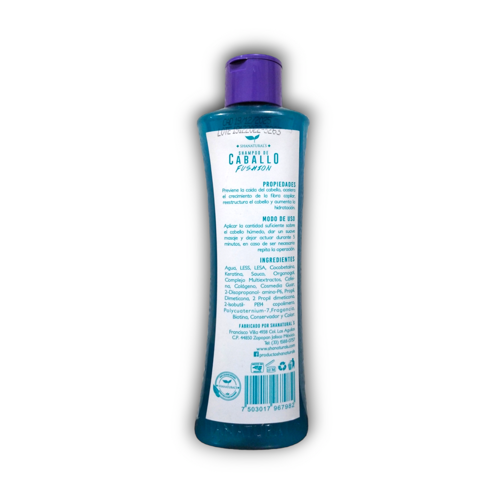 Shanaturals Shampoo de Caballo Fushion ingredientes y modo de uso