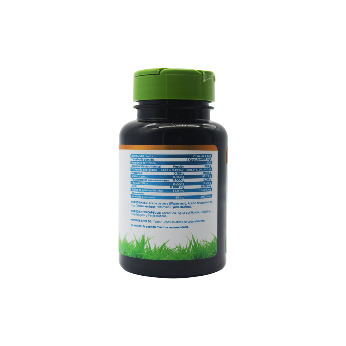 Vitamina E400 Vidanat - información nutrimental